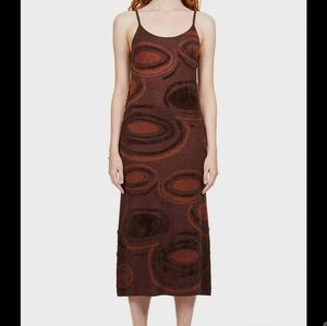 House of Sunny Hockney Midi Dress in Brown